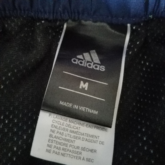 Adidas Boy's Striped Beach Swim Trunks Board Shorts M - Picture 5 of 5